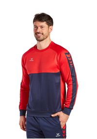 ERIMA - Bluza Erima Six Wings. Kolor: czerwony, niebieski, wielokolorowy. Materiał: materiał, tkanina, bawełna. Sport: piłka ręczna #2
