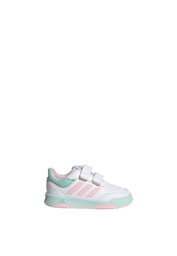 Adidas - Tensaur Hook and Loop Shoes. Okazja: na co dzień. Kolor: różowy, niebieski, wielokolorowy, biały. Materiał: materiał. Sport: turystyka piesza
