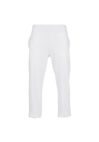 BUILD YOUR BRAND - Podstawowe Spodnie Dresowe Unisex Dla Dorosłych. Kolor: biały. Materiał: dresówka