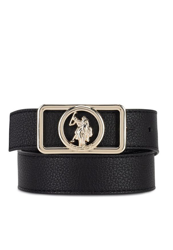 U.S. Polo Assn. Pasek AIUXT2566WBK Czarny. Kolor: czarny. Materiał: skóra