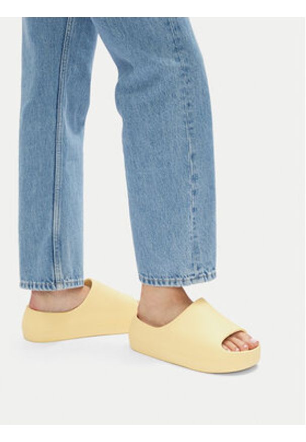 Hunter Klapki S55796-B Żółty. Kolor: żółty. Materiał: syntetyk