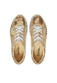 Laura Vita Sneakersy Nikito 52 Złoty. Kolor: złoty. Materiał: skóra #6