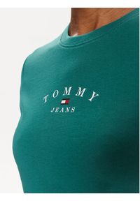 Tommy Jeans T-Shirt Essential Logo DW0DW18140 Zielony Slim Fit. Kolor: zielony. Materiał: bawełna, syntetyk #3
