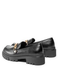 DeeZee Loafersy HL995-1 Czarny. Kolor: czarny. Materiał: skóra