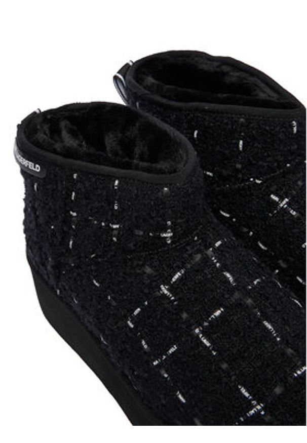 Karl Lagerfeld - KARL LAGERFELD Śniegowce Thermo KL48523A Czarny. Kolor: czarny. Materiał: materiał