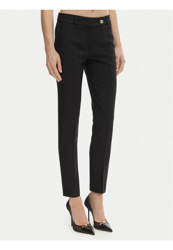 Rinascimento Spodnie materiałowe CFC0128638003 Czarny Slim Fit. Kolor: czarny. Materiał: syntetyk