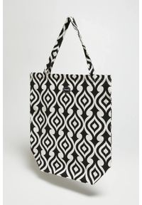 MOODO - Bawełniana torba czarno-biała. Kolor: biały, wielokolorowy, czarny #1