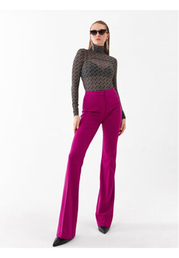 Pinko Bluzka Lamu 101813 A13G Czarny Slim Fit. Kolor: czarny. Materiał: syntetyk