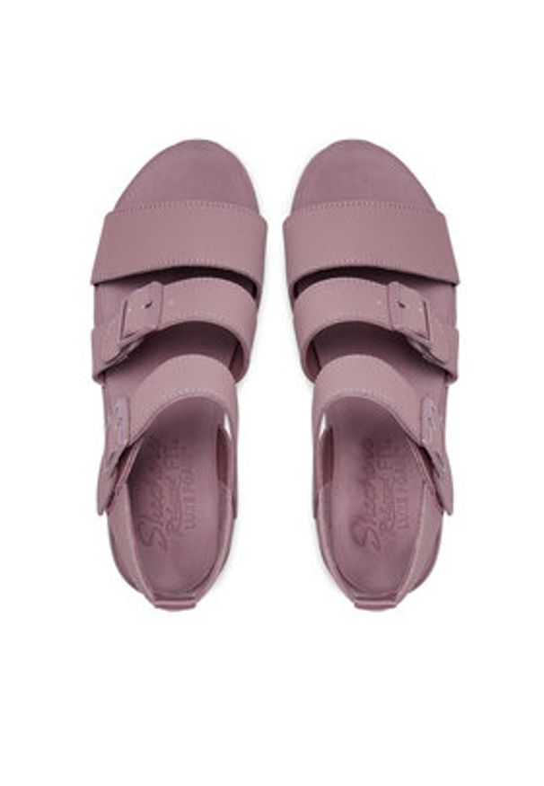 skechers - Skechers Sandały Retro Cosmos 119234/MVE Fioletowy. Kolor: fioletowy. Materiał: skóra. Styl: retro