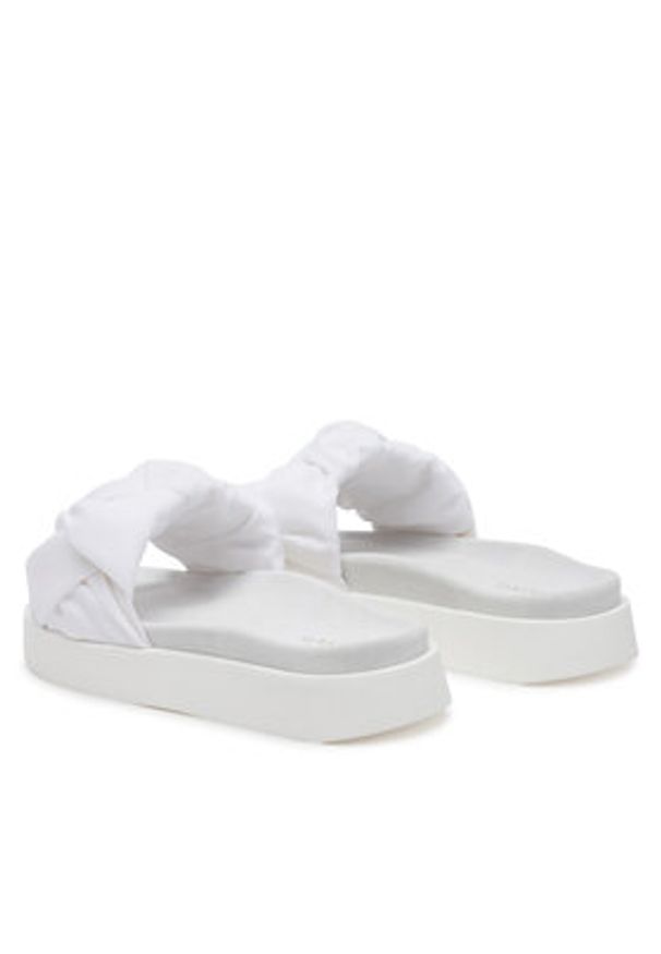 Inuikii Klapki Fjord Flower 70104-126 Biały. Kolor: biały. Materiał: materiał