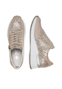 Rieker Sneakersy N4327-80 Beżowy. Kolor: beżowy. Materiał: syntetyk, skóra #3