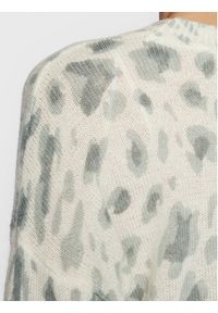 NAF NAF Sweter Melie Leopard THNU117 Écru Regular Fit. Materiał: syntetyk