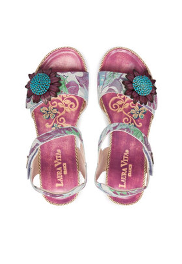 Laura Vita Sandały Barry 36 Fioletowy. Kolor: fioletowy. Materiał: skóra