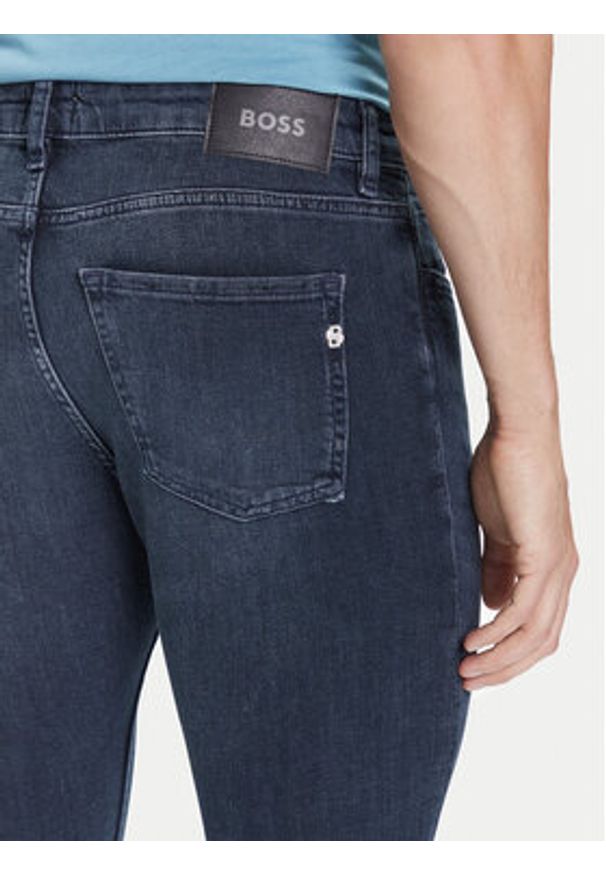 BOSS Jeansy H-Delaware 50544924 Granatowy Slim Fit. Kolor: niebieski