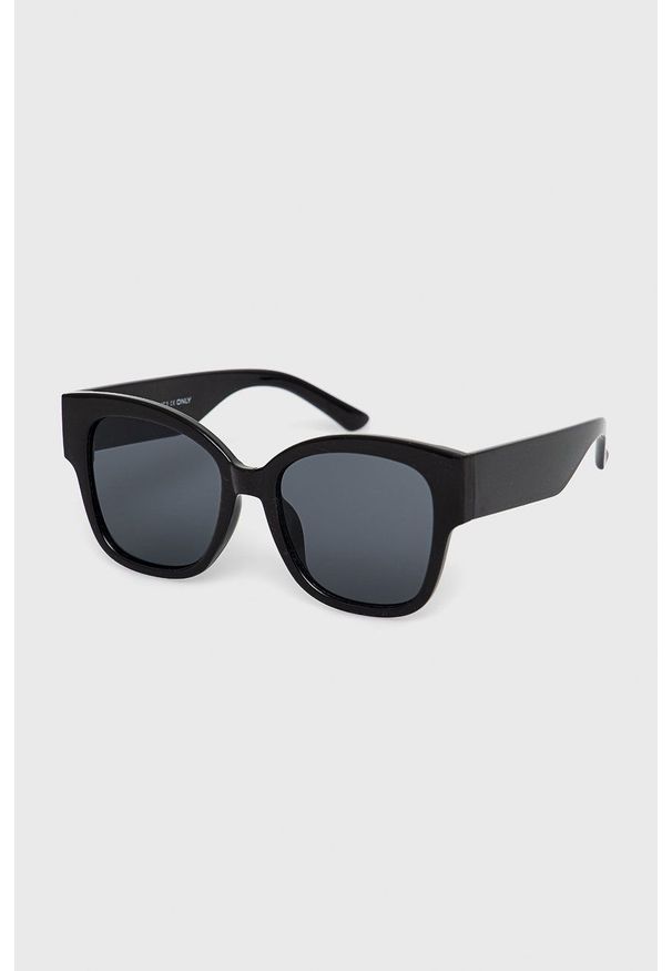 only - Only okulary przeciwsłoneczne damskie kolor czarny. Kolor: czarny