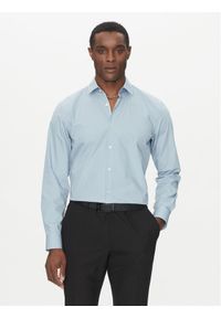 Hugo - HUGO Koszula Koey 50539766 Błękitny Slim Fit. Kolor: niebieski. Materiał: bawełna #1