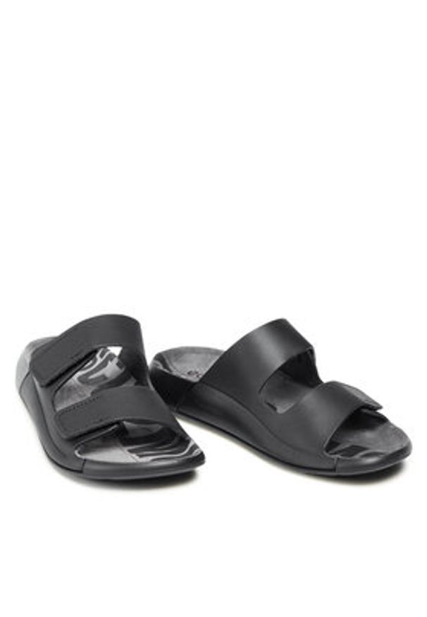 ecco - ECCO Klapki 2Nd Cozmo W 20682301001 Czarny. Kolor: czarny. Materiał: skóra