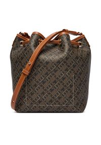 TOMMY HILFIGER - Tommy Hilfiger Torebka Th Monoplay Bucket Le AW0AW18847 Czarny. Kolor: czarny. Materiał: skórzane #5