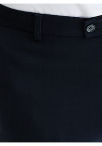 Pako Lorente - PAKO LORENTE – Granatowe spodnie ganiturowe. Kolor: niebieski. Materiał: poliester, wiskoza, elastan. Wzór: gładki. Styl: młodzieżowy, elegancki #6
