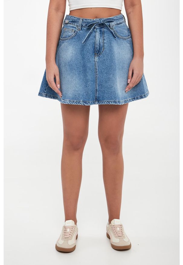 Liu Jo - Spódnica jeansowa mini LIU JO. Materiał: jeans