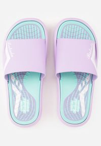 Born2be - Fioletowe Klasyczne Klapki Basenowe na Piankowej Podeszwie Ninethis. Okazja: na co dzień, na plażę. Kolor: fioletowy. Sezon: lato. Styl: klasyczny #3