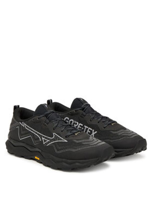 Mizuno Buty do biegania Wave Daichi 9 Gtx J1GJ2556 Czarny. Kolor: czarny. Materiał: skóra. Model: Mizuno Wave
