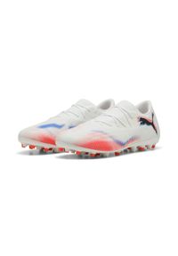 Puma - Buty piłkarskie unisex FUTURE 8 MATCH MG niskie PUMA White Black Glowing Red. Kolor: czerwony, biały, wielokolorowy, czarny. Sport: piłka nożna