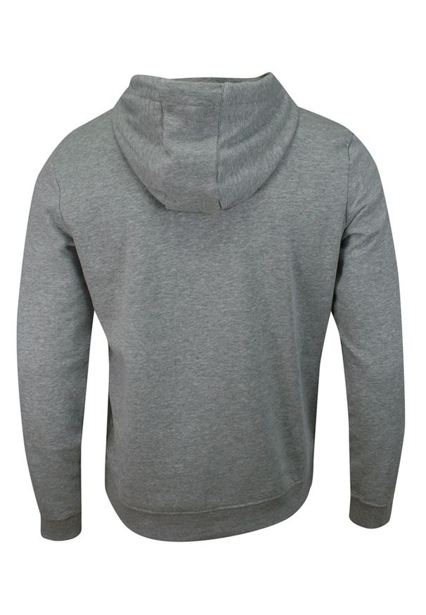 Brave Soul - Bluza Szara z Kapturem, Kangurka, Jednokolorowa, z Dużą Kieszonką -BRAVE SOUL- Męska. Typ kołnierza: kaptur. Kolor: szary. Materiał: bawełna, wiskoza. Styl: sportowy, klasyczny