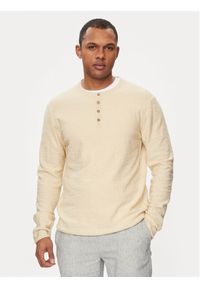 INDICODE Sweter Mattiaxa 30-458 Beżowy Regular Fit. Kolor: beżowy. Materiał: bawełna