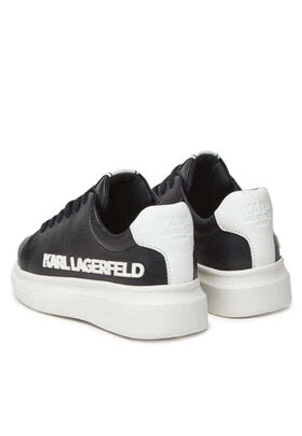 Karl Lagerfeld Kids Sneakersy Z30381 M Czarny. Kolor: czarny. Materiał: skóra