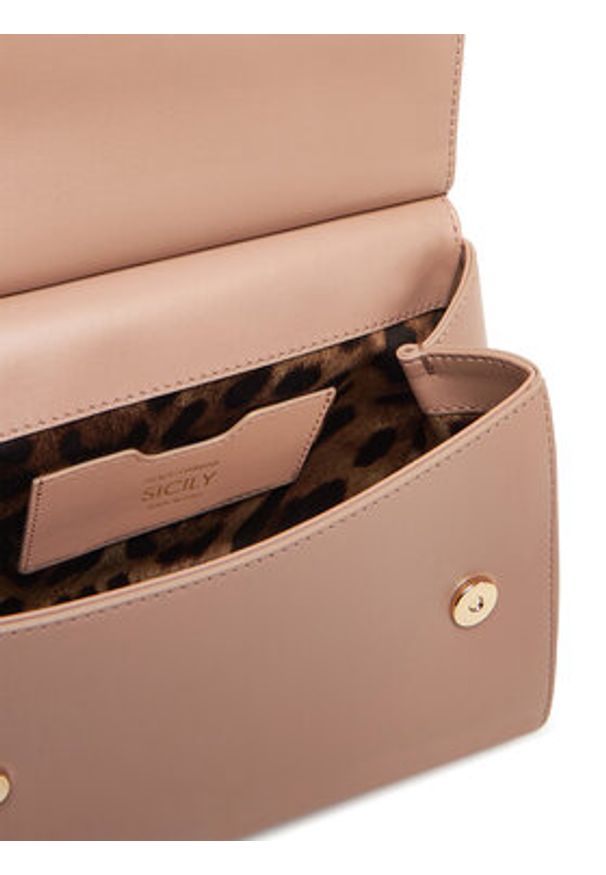 DOLCE & GABBANA - Dolce&Gabbana Torebka BB6003 AN767 Różowy. Kolor: różowy. Materiał: skórzane