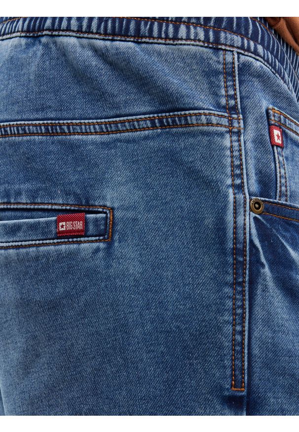 Big-Star - Szorty męskie jeansowe niebieskie Parker 486. Okazja: na co dzień. Kolor: niebieski. Materiał: jeans. Sezon: lato. Styl: casual, sportowy