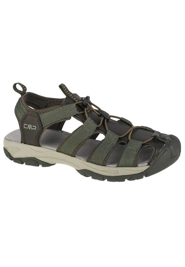 Sandały CMP Sahiph Hiking Sandal M 30Q9517-E980 zielone. Zapięcie: sznurówki. Kolor: zielony. Materiał: guma, syntetyk, materiał, tkanina