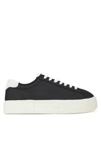 Tommy Jeans Sneakersy Tjw Flatform Canvas Sneaker EN0EN02792 Czarny. Kolor: czarny. Materiał: materiał