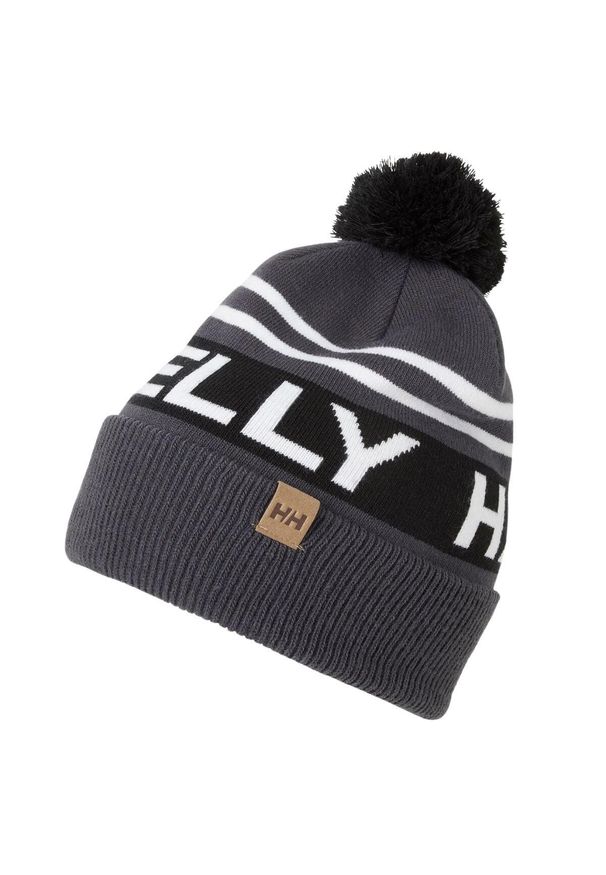 Czapka zimowa z pomponem Helly Hansen Ridgeline Beanie. Kolor: czarny. Sezon: zima