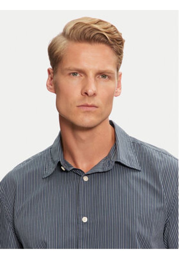 Marc O'Polo Koszula 428 7255 42118 Granatowy Regular Fit. Typ kołnierza: polo. Kolor: niebieski. Materiał: bawełna