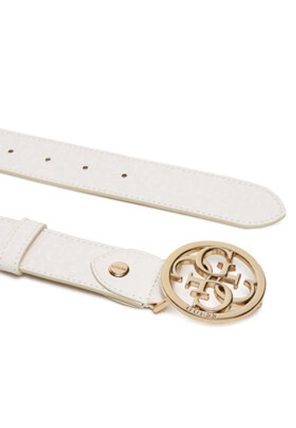 Guess Pasek Damski Yarmilla (GG) Belts BW9144 P4335 Biały. Kolor: biały. Materiał: skóra
