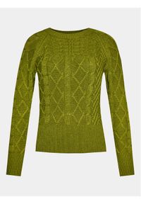 Sisley Sweter 17L3M103W Zielony Boxy Fit. Kolor: zielony. Materiał: wełna #1