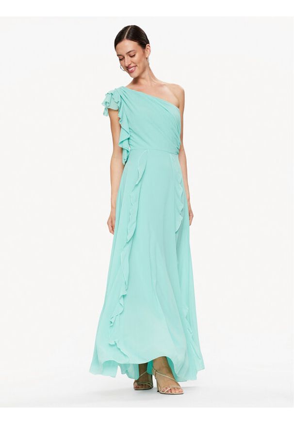 Rinascimento Sukienka wieczorowa CFC0114370003 Zielony Regular Fit. Kolor: zielony. Materiał: syntetyk. Styl: wizytowy