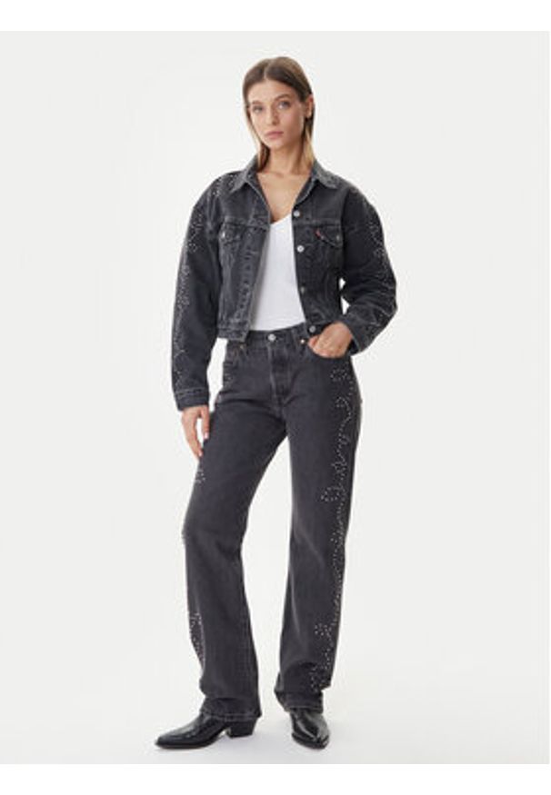 Levi's® Jeansy 501® ’90 A1959-0092 Czarny Straight Fit. Kolor: czarny