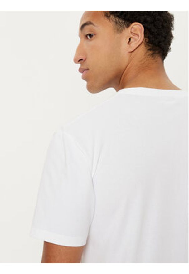 Filling Pieces T-Shirt Unisex 7443400 Biały Slim Fit. Kolor: biały. Materiał: bawełna