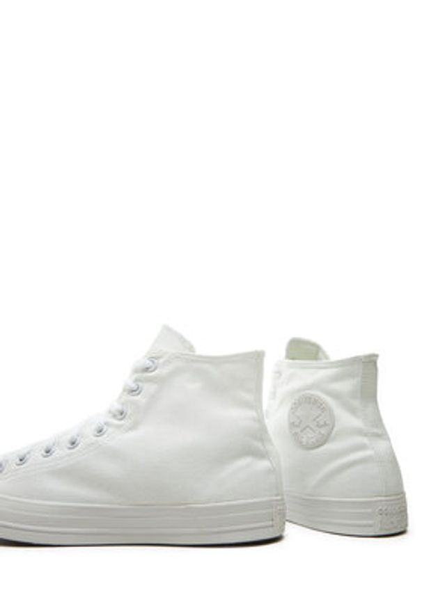 Converse Trampki Chuck Taylor All Star Classic 1U646 Biały. Kolor: biały. Materiał: materiał