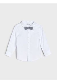 Sinsay - Koszula z muszką - biały. Kolor: biały #1