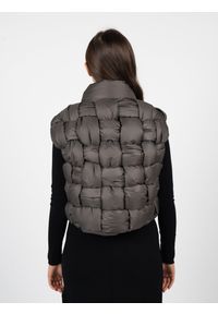 La Haine Inside Us Bezrękawnik "Down Vest Unisex" | LW941 | Kobieta | Szary. Okazja: na spacer, do pracy. Kolor: szary. Materiał: poliamid. Długość rękawa: bez rękawów. Wzór: jednolity, paski. Sezon: lato #3