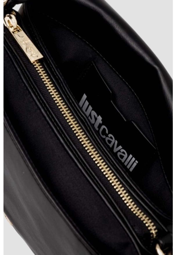 Just Cavalli - JUST CAVALLI Czarna torebka C Cut Out Logo. Kolor: czarny