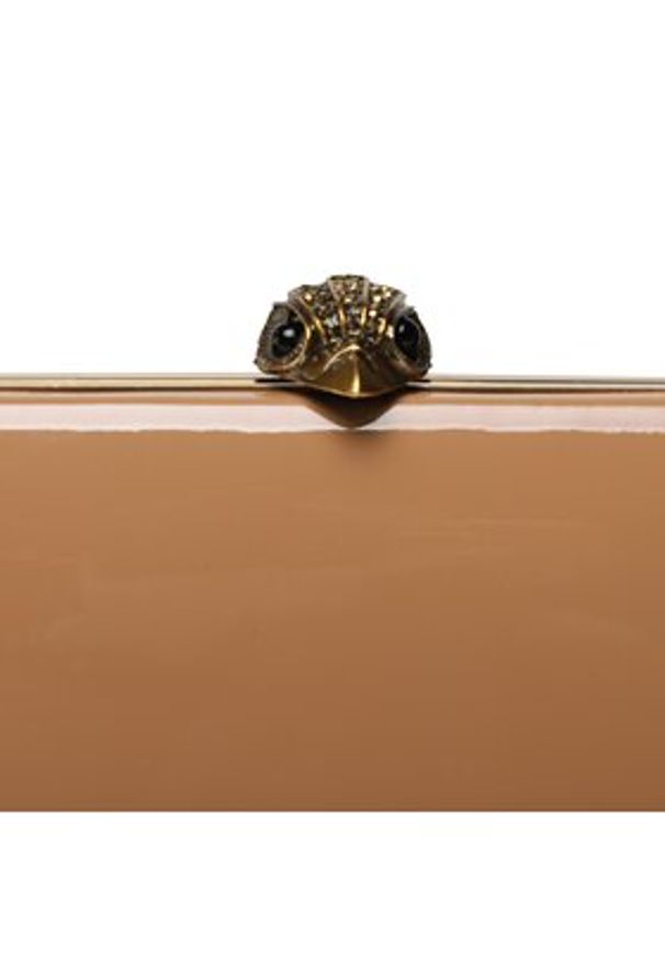 Kurt Geiger Torebka Kensington Clutch 9544348309 Brązowy. Kolor: brązowy. Materiał: skórzane