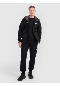 4f - 4F Kurtka softshell wiatroodporna membrana 5000 uniseks 4F x Drift Masters - czarna XXL. Typ kołnierza: kaptur. Kolor: czarny. Materiał: softshell. Technologia: Windstopper. Sport: bieganie