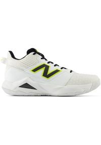 Buty damskie New Balance WCHCOCW2 – białe. Kolor: biały. Materiał: włókno, skóra, guma. Szerokość cholewki: normalna. Wzór: aplikacja, haft. Sport: tenis, bieganie