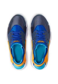 Buty Nike Air Huarache Run Jr 654275 422 niebieskie. Okazja: na co dzień. Zapięcie: sznurówki. Kolor: niebieski. Materiał: materiał, tkanina, syntetyk. Model: Nike Huarache, Nike Air Huarache. Sport: bieganie #5