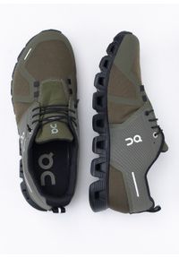 On - Sneakersy męskie oliwkowe ON Cloud 5 Waterproof. Okazja: na co dzień. Kolor: oliwkowy #4